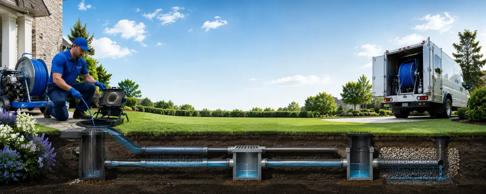 Outdoor drain cleaning information for Wapello, IA